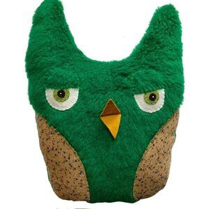 Woodland Owl Stuffed Animal Plushie Upcycled Hugging Buddy Neck Rest Pillow